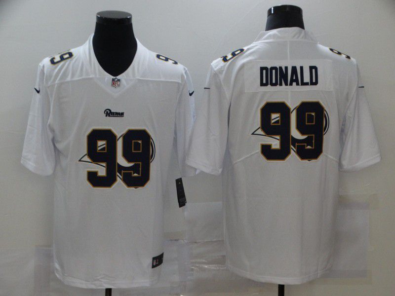 Men Los Angeles Rams 99 Donald White shadow 2020 NFL Nike Jerseys